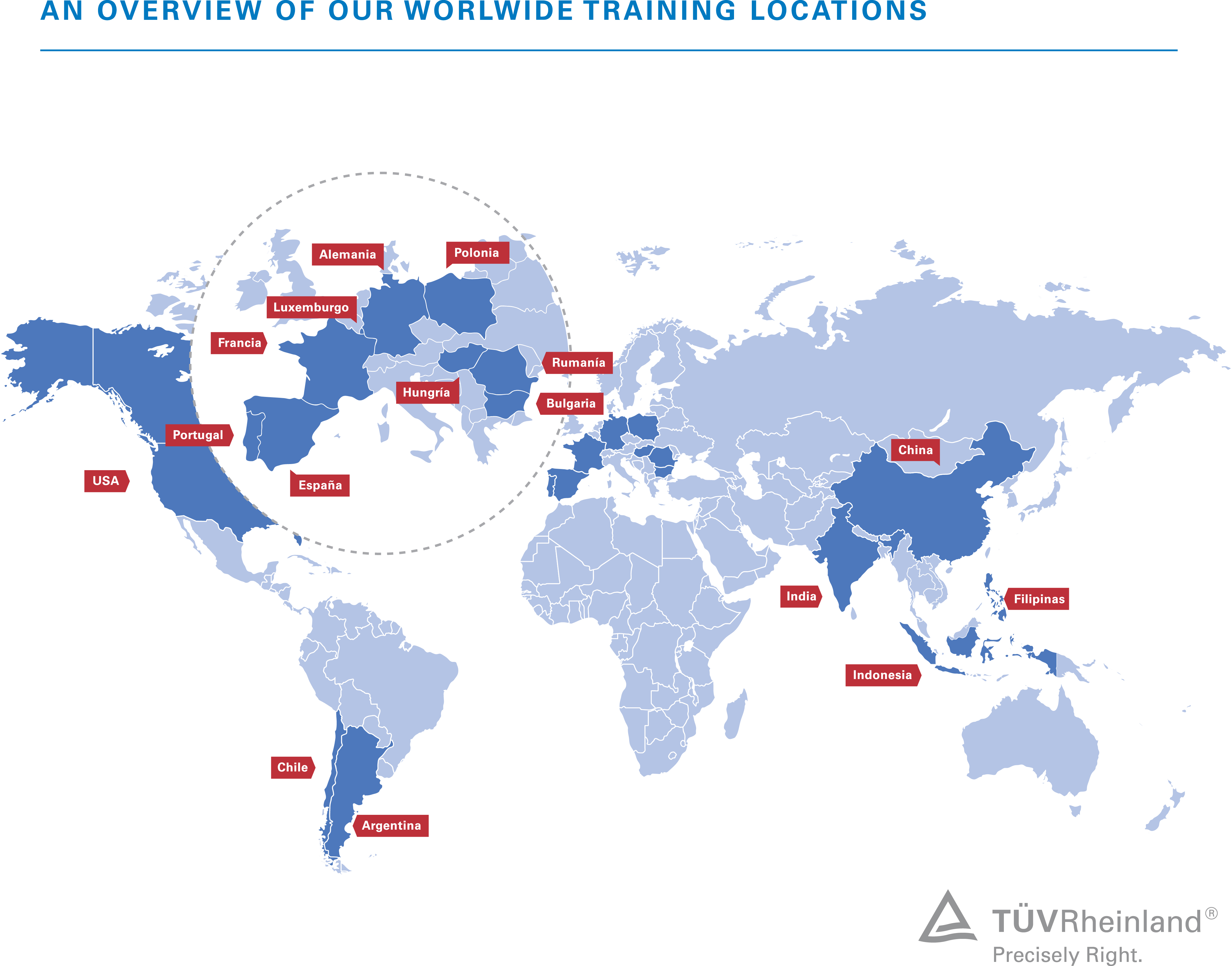 Sedes de T&Uuml;V Rheinland Academy